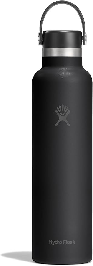 Hydro Flask Water Bottle - Insulated Stainless Steel - Non Spill, Leakproof in 24 Oz Tonal Black | Amazon (US)