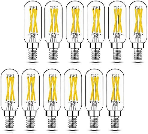 Dimmable T6 LED Bulbs, 40W Candelabra Light Bulbs 2700K Warm White, Clear Vintage 4W E12 Edison B... | Amazon (US)