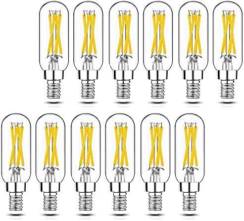 Dimmable T6 LED Bulbs, 40W Candelabra Light Bulbs 2700K Warm White, Clear Vintage 4W E12 Edison B... | Amazon (US)