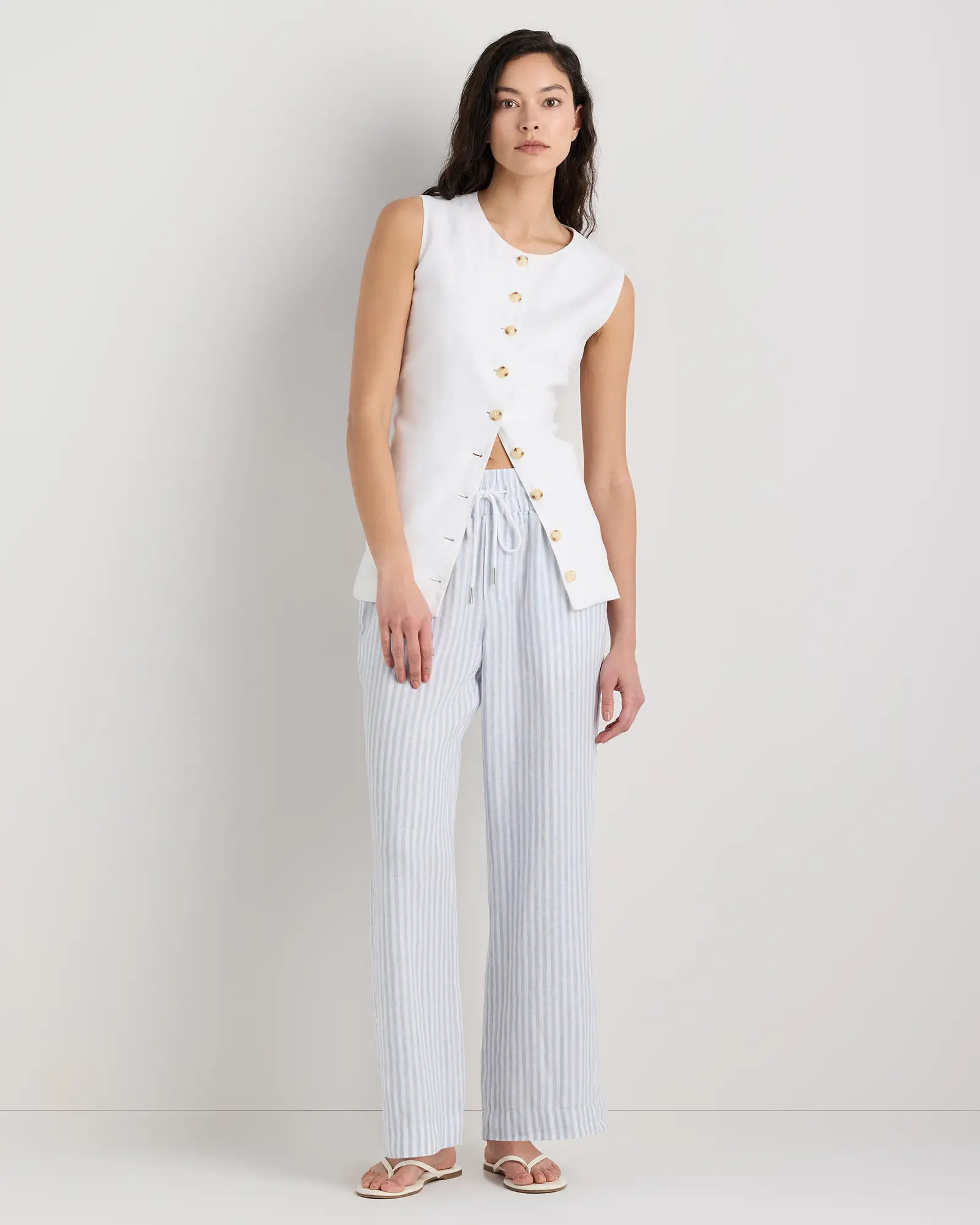 100% European Linen Wide Leg Pants | Quince