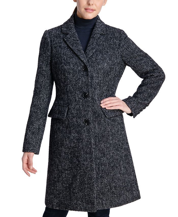 Michael Kors Women's Single-Breasted Walker Coat, Created for Macy's & Reviews - Coats & Jackets ... | Macys (US)