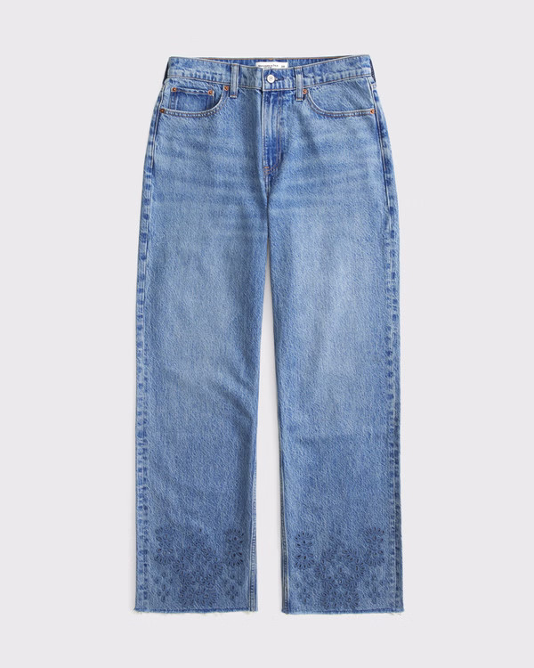 Women's High Rise Loose Jean | Women's Bottoms | Abercrombie.com | Abercrombie & Fitch (US)
