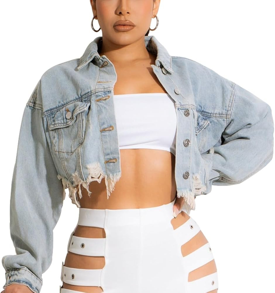 HTD Jean Jacket Denim Jacket | Amazon (US)