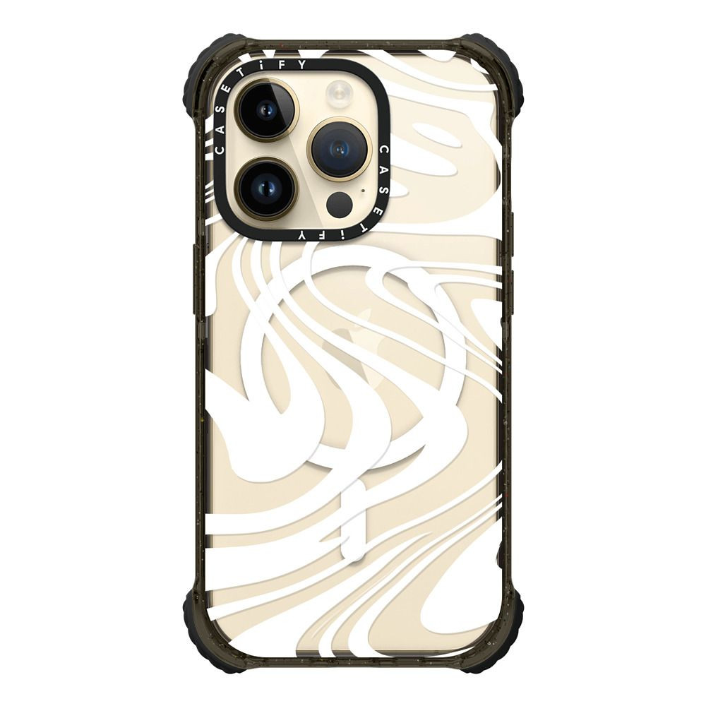 Marble Transparent Trippy Wavy Swirl White Spiral Warp Twirl Retro 70s Psychedelic Acid Groovy Ab... | Casetify