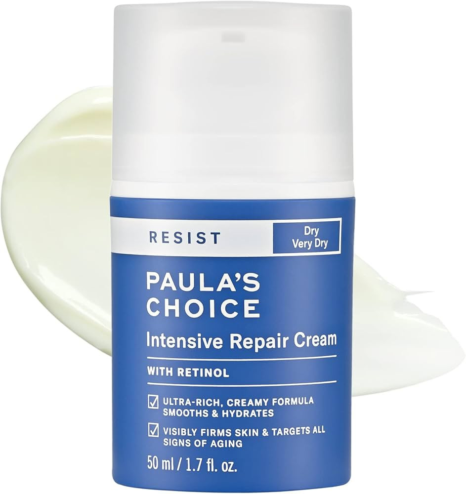 Paula's Choice RESIST Intensive Repair Cream with Retinol, Hyaluronic Acid & Jojoba, Concentrated... | Amazon (US)