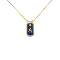 Blue Moon Initial Necklace | Sequin