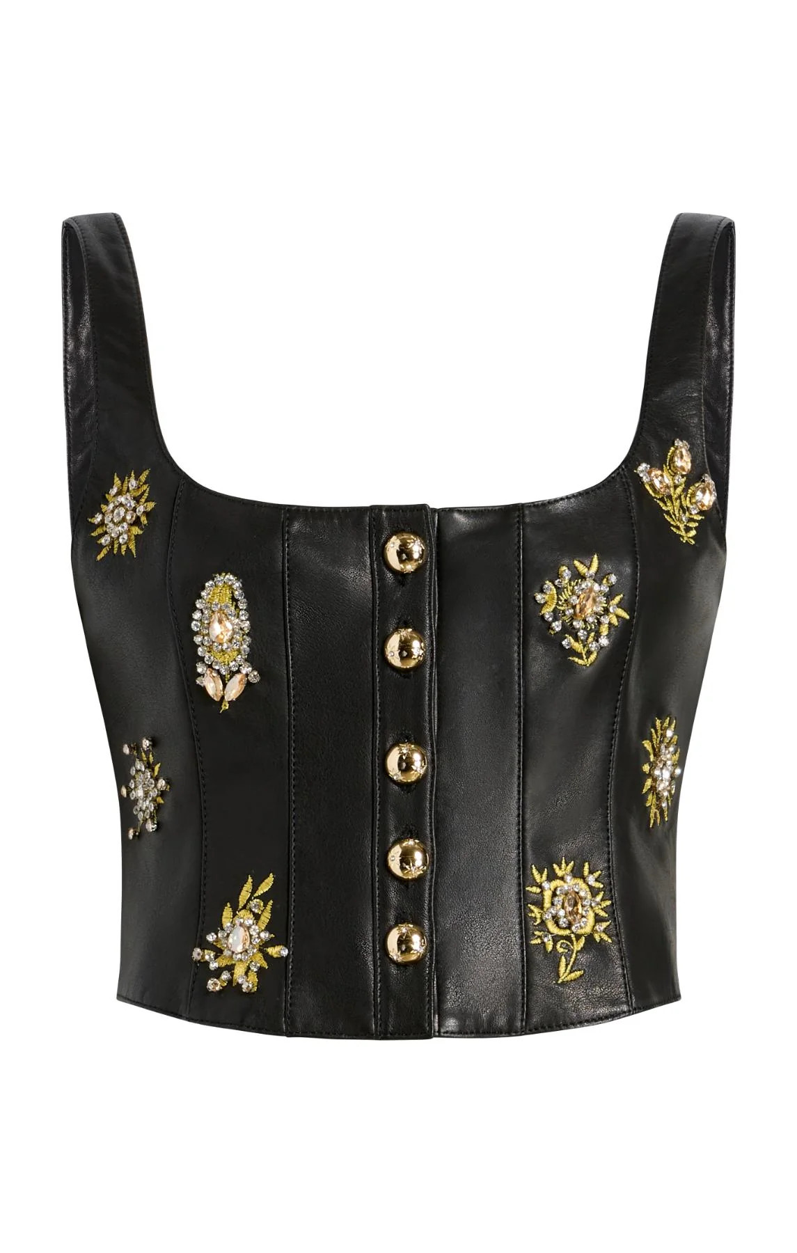 Leila Leather Sarita Top | Cinq à Sept