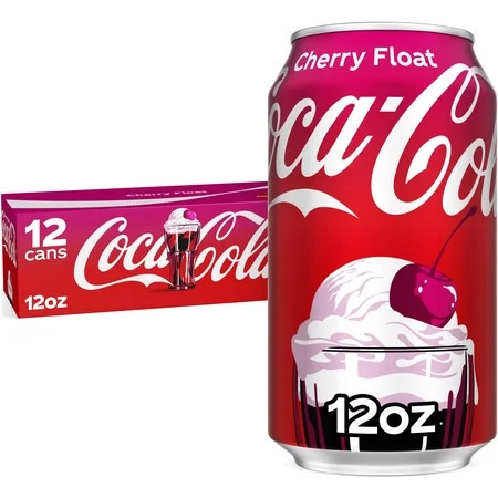 Coca-Cola Cherry Float Soda Pop Fridge Pack Cans, 12 fl oz, 12 Pack | Walmart (US)