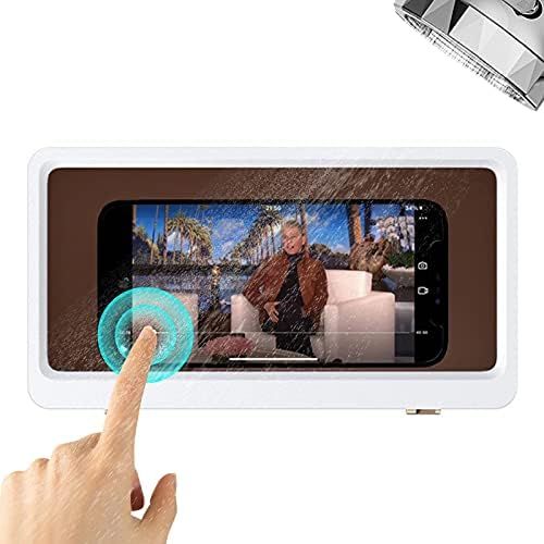 Shower Phone Holder Waterproof Anti-Fog Touch Screen Wall Mount Phone Holder for Shower Bathroom ... | Amazon (US)