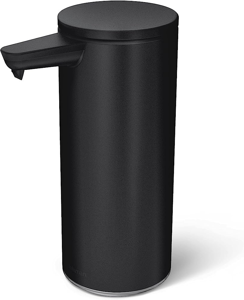 simplehuman 9 oz. Touch-Free Rechargeable Sensor Liquid Soap Pump Dispenser, Matte Black | Amazon (US)
