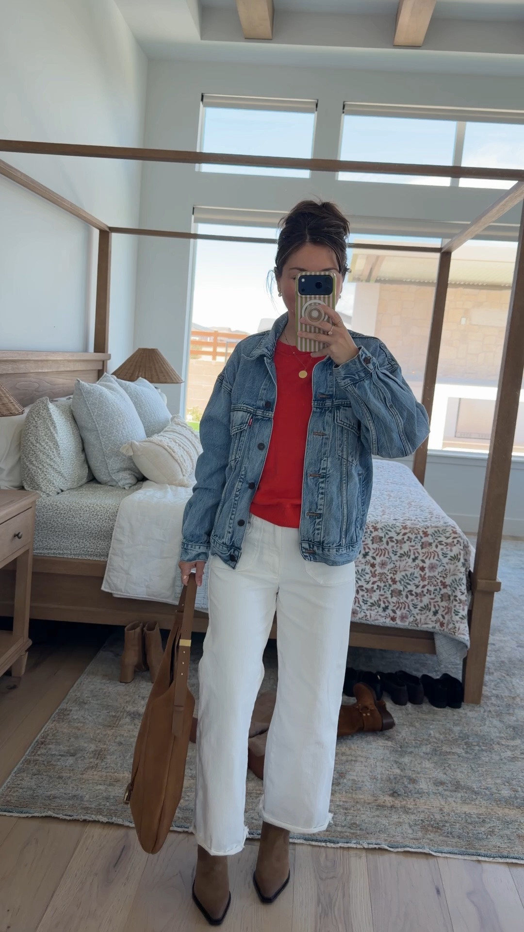 Petite girls, this is your sign to wear an oversized jacket during NSALE

I sized up in this denim jacket for the exact slouchy fit I wanted and it doesn’t swallow me since I styled it with a fitted tee underneath. Paired with white wide-leg denim and will be my most-worn cognac boots.

This whole look is part of the Nordstrom Anniversary Sale and it will not last

Jacket XS 
Top small
Boots 5.5