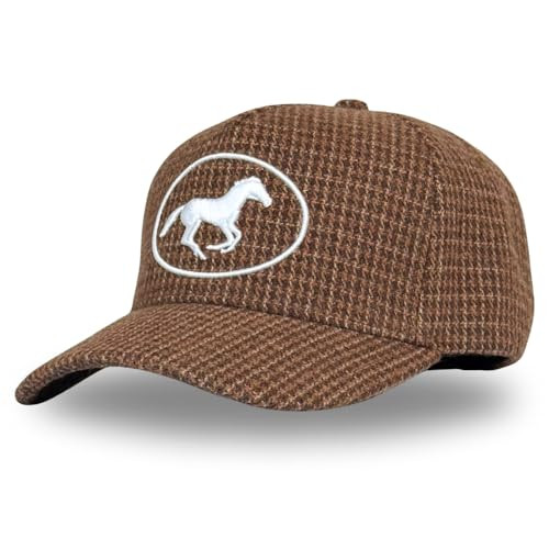 Vintage Western Trucker Hat | Men & Women | Embroidered Trendy Caps | Country Cute Hats for Cowgirls & Cowboys | Camo Denim Cotton Styles | Snapback Hat (Stampede | Houndstooth) | Amazon (US)