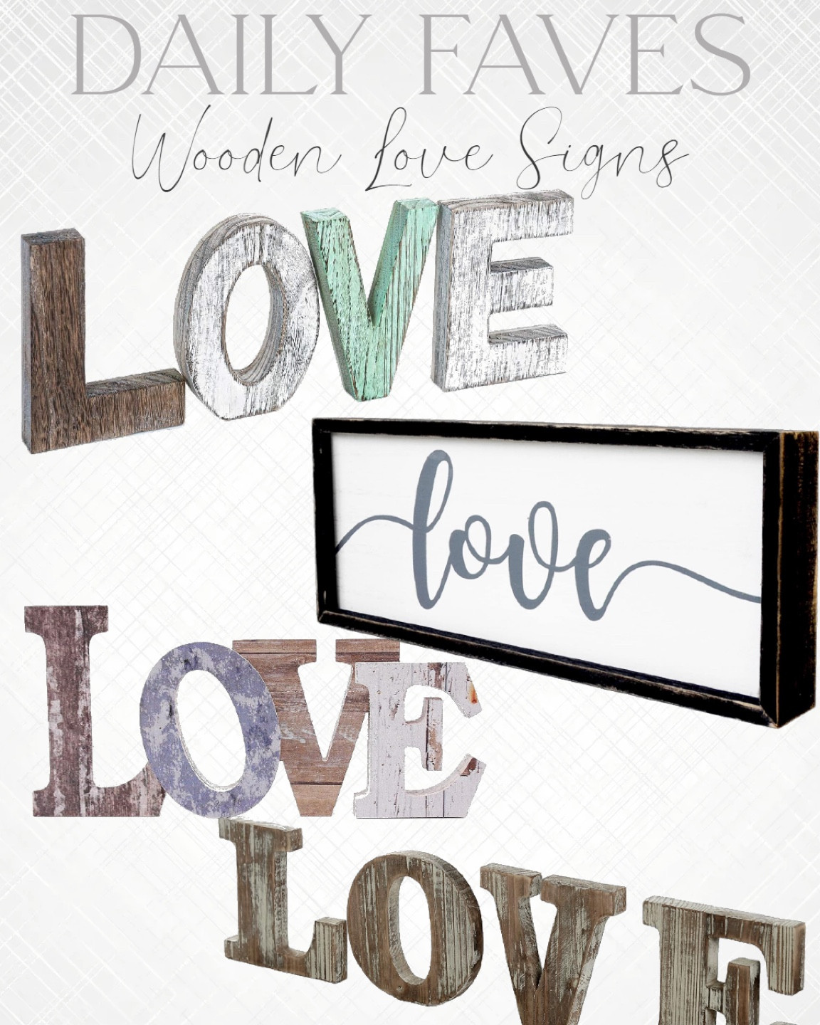 Wooden love signs!

#LTKhome #LTKSeasonal #LTKfamily