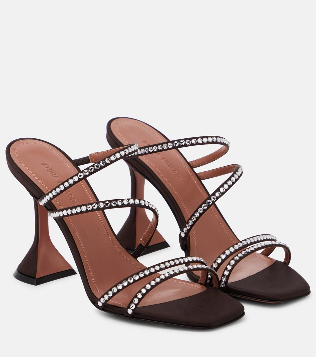 Naima embellished satin sandals | Mytheresa (UK)