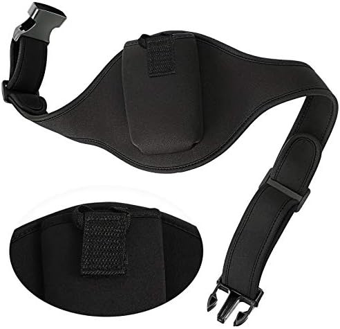 Mic Belt with Anti Dropping Strap, Neoprene Microphone Carrier Pouch Adjustable Sweat Absorbent Belt | Amazon (US)