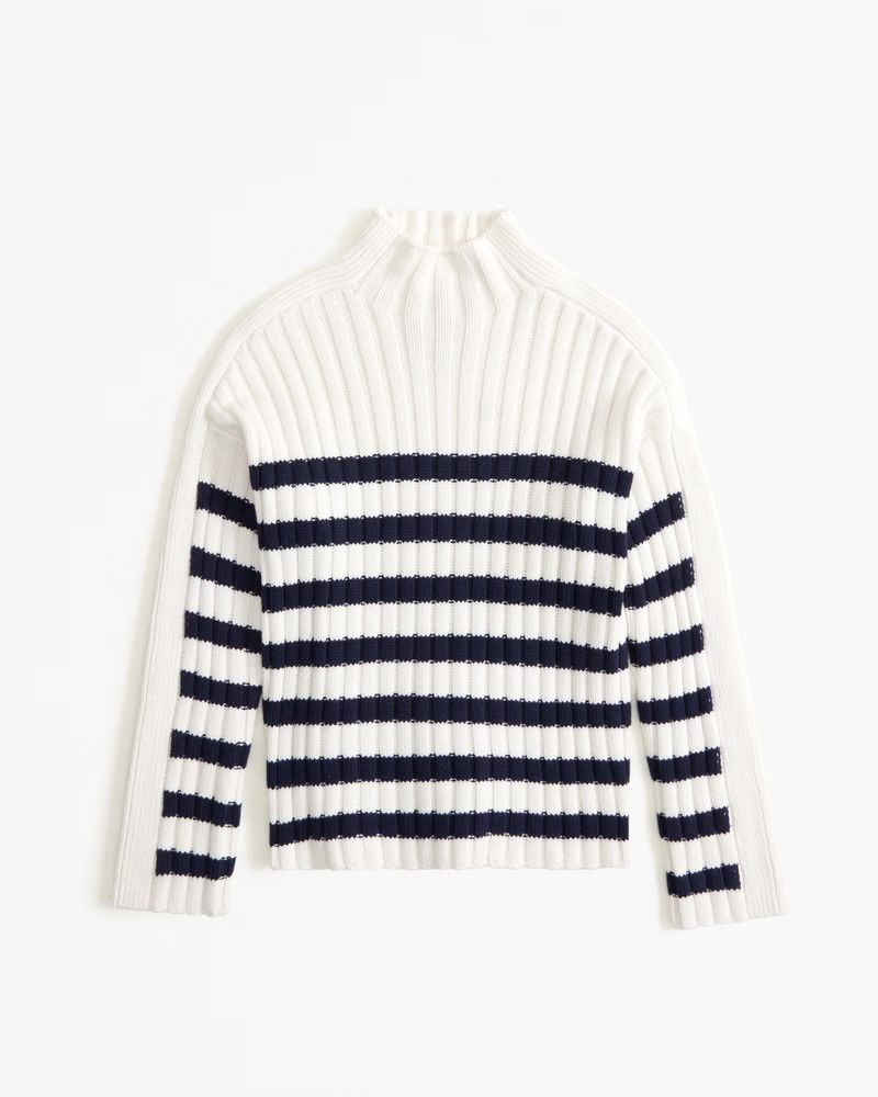 Ribbed Mockneck Sweater | Abercrombie & Fitch (US)