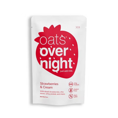 Oats Overnight Strawberries and Breakfast Shake Pouch - 2.7oz | Target
