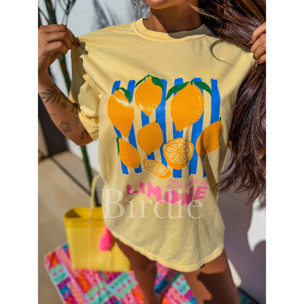 Limone Graphic Tee on Butter | Southern Roots Clothing Co.