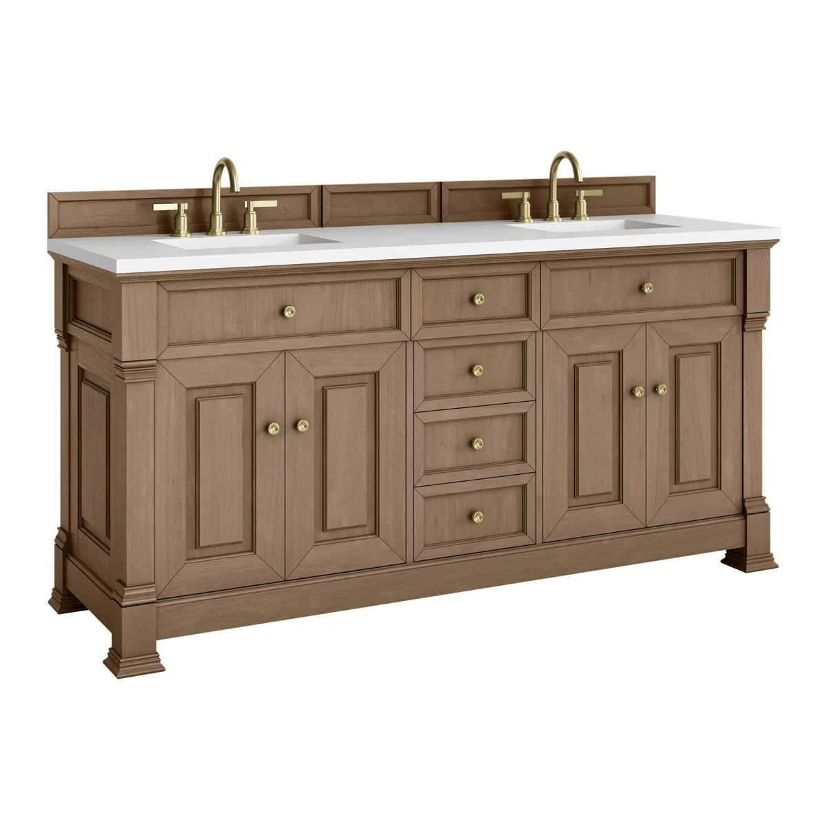 Brookfield 72'' Double Bathroom Vanity with Top | Wayfair North America