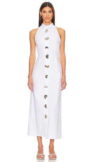 Maxi Shirt Dress in White | Revolve Clothing (Global)