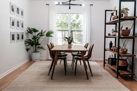 Boho Modern meets Sons of Anarchy Dining Room 
Home decor, Interior Design, Article, Plants, Lighting, Rugs, West Elm 

#LTKhome #LTKfamily