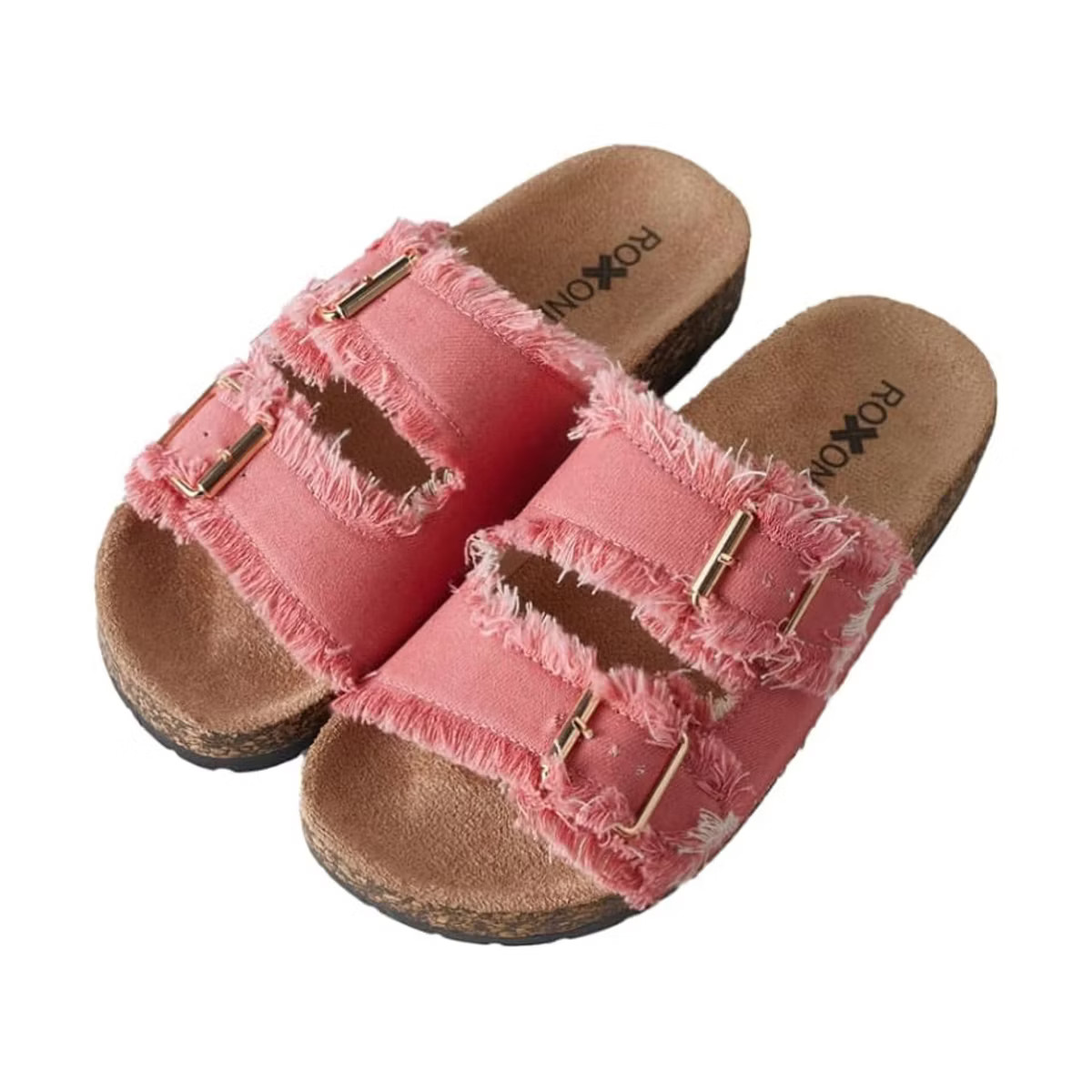 Roxoni Women's Double Buckle Sandals with EVA Insole & Non-Slip Sole | Target