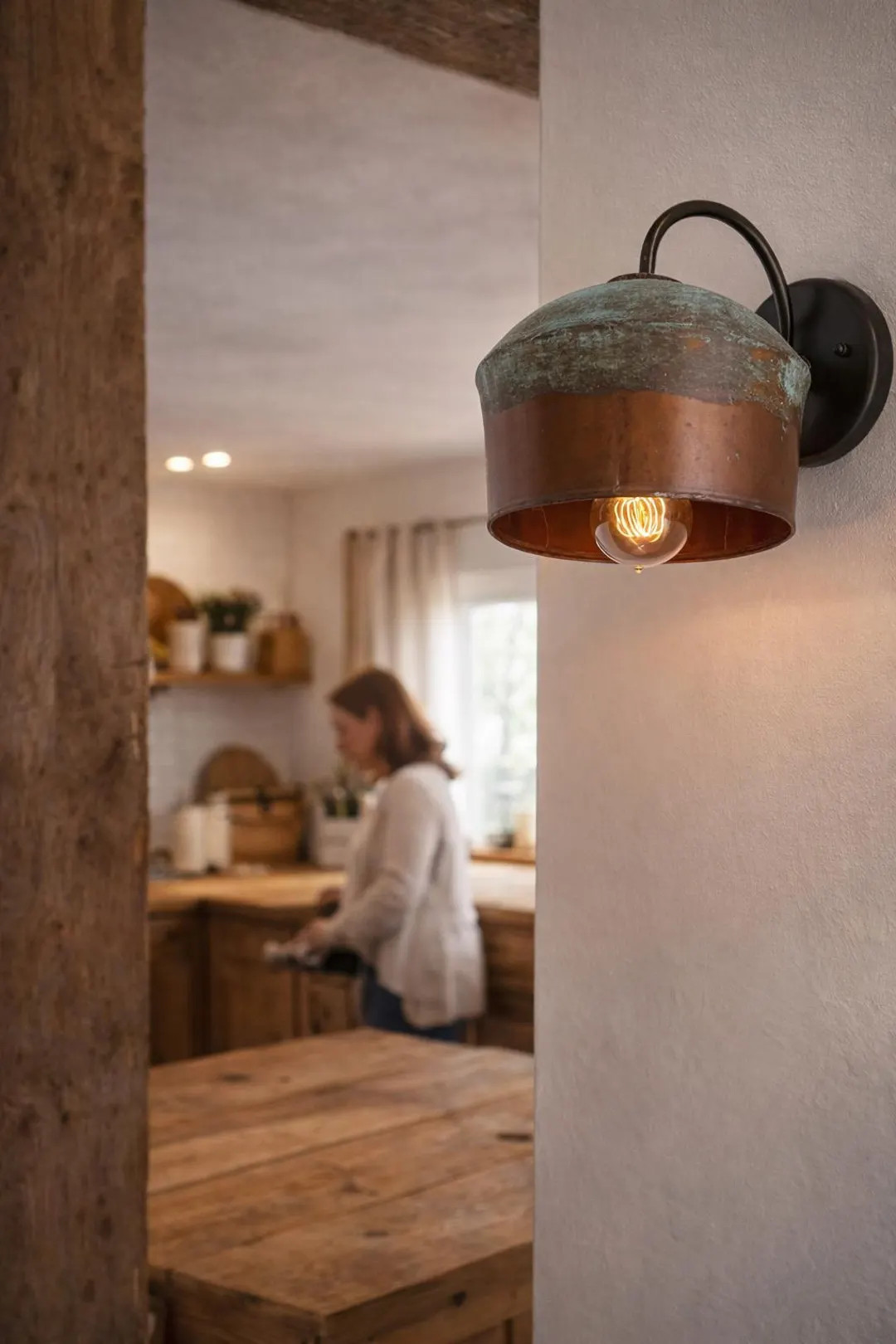 COPPER Handcrafted Rustic Farmhouse Wall Sconce Light -lighting Fixture Chandelier Kitchen Bathro... | Etsy (US)