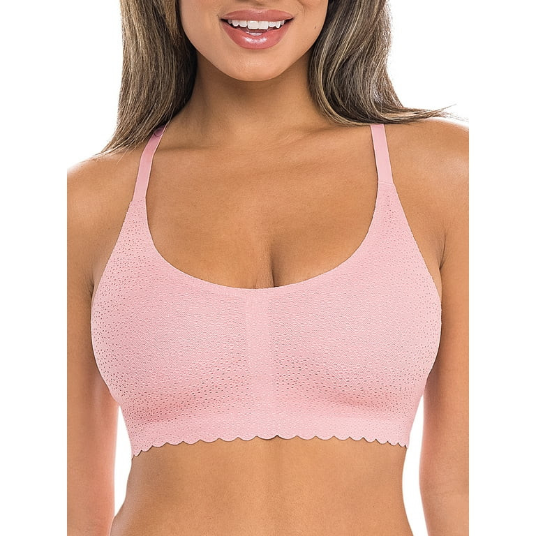No Boundaries Junior's Wire-Free Bonded Racerback Bra, Sizes XS-XXXL | Walmart (US)