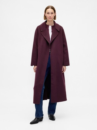 Wool-Blend Wrap Coat | Gap (US)