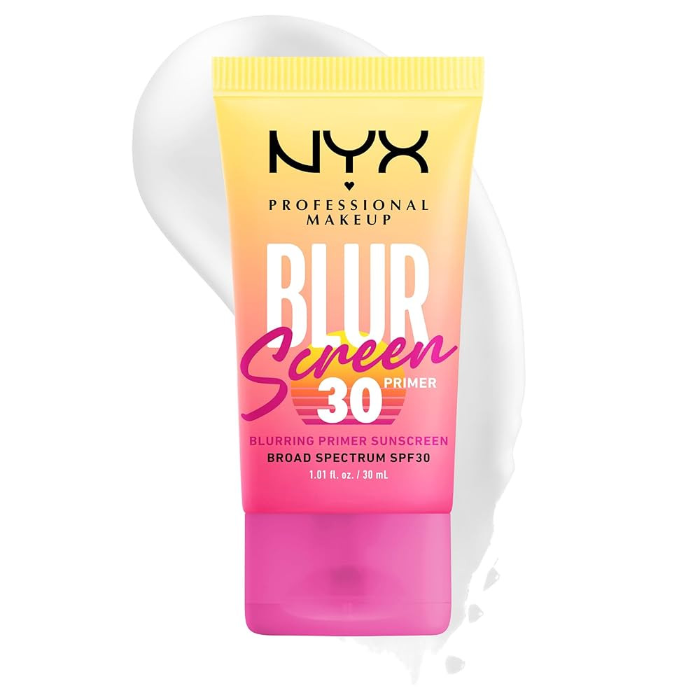 NYX PROFESSIONAL MAKEUP Blurscreen SPF 30 Primer, 3-in-1 Blurring Makeup Primer with Sunscreen, V... | Amazon (US)