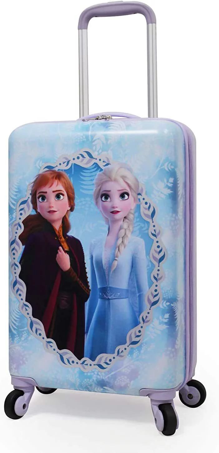 Frozen II Anna Elsa Luggage Hard Side Tween Spinner Rolling Suitcase for Kids Carry-On Travel Tro... | Walmart (US)
