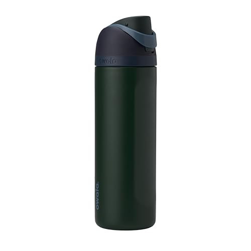 Owala FreeSip Insulated Stainless Steel Water Bottle with Straw, BPA-Free Sports Water Bottle, Great for Travel, 24 Oz, Lost Signal | Amazon (US)
