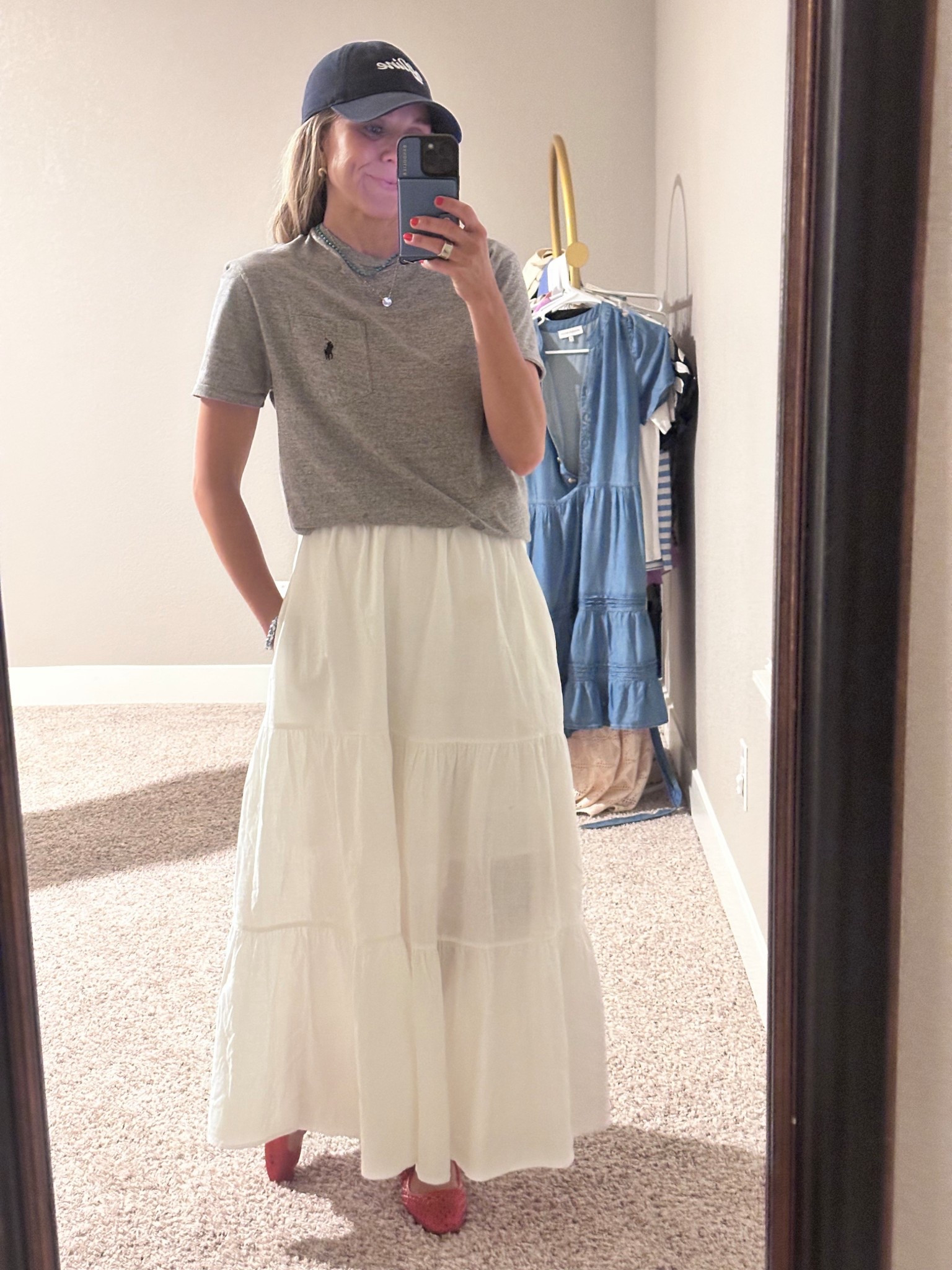 Easy + effortless summer mom outfit.

Top + skirt are true to size. Shoes size up 1/2 size. 

#LTKFindsUnder50 #LTKStyleTip #LTKSeasonal