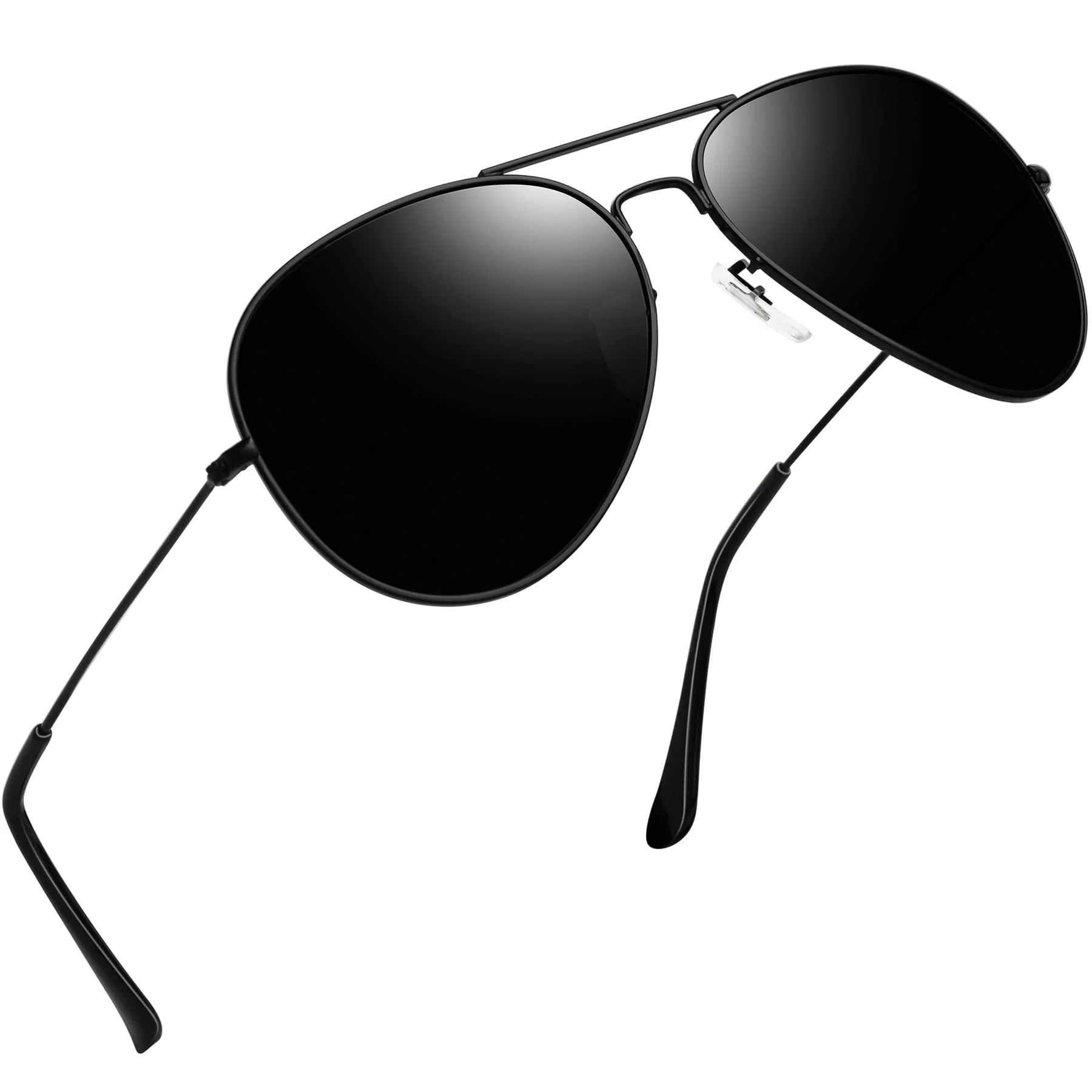 Joopin Polarized Aviator Sunglasses for Men Women Classic Mirrored Lens UV Protection Sun Glasses... | Walmart (US)
