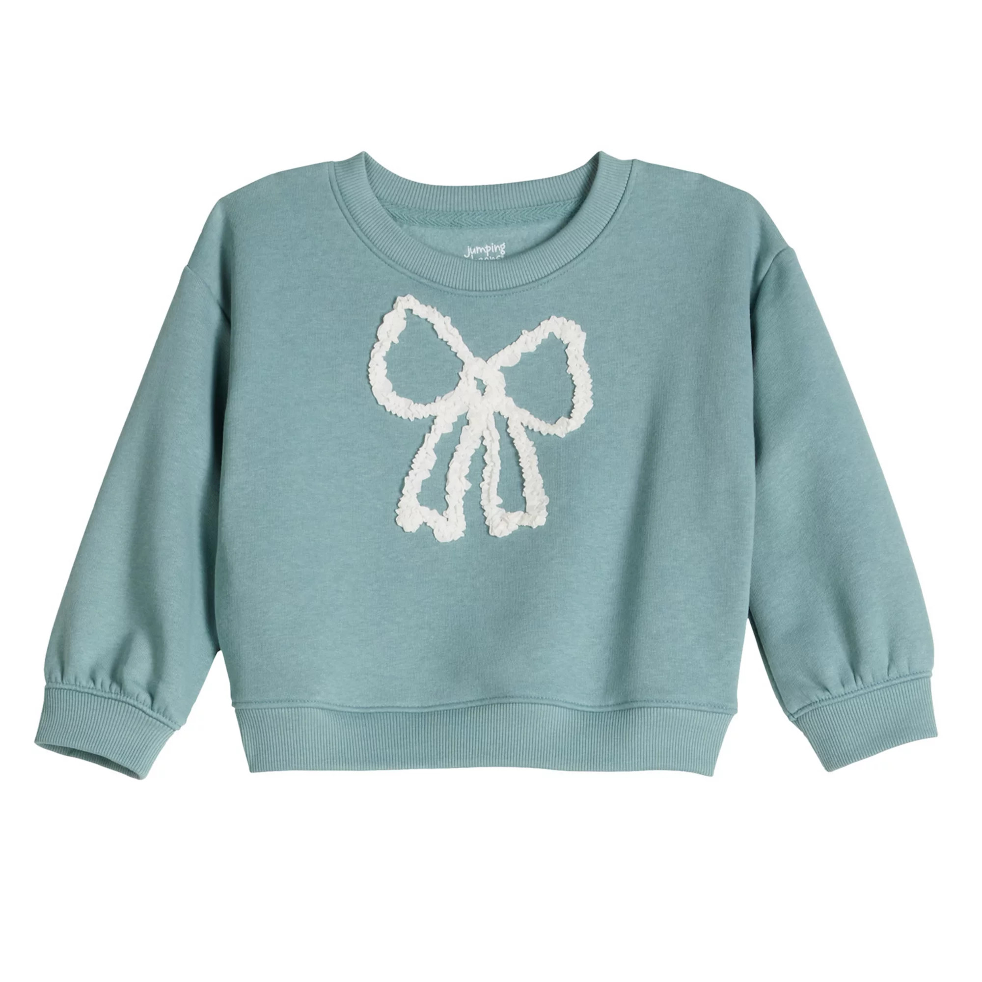Baby & Toddler Girl Jumping Beans® Embellished Crew Sweatshirt | Kohl's