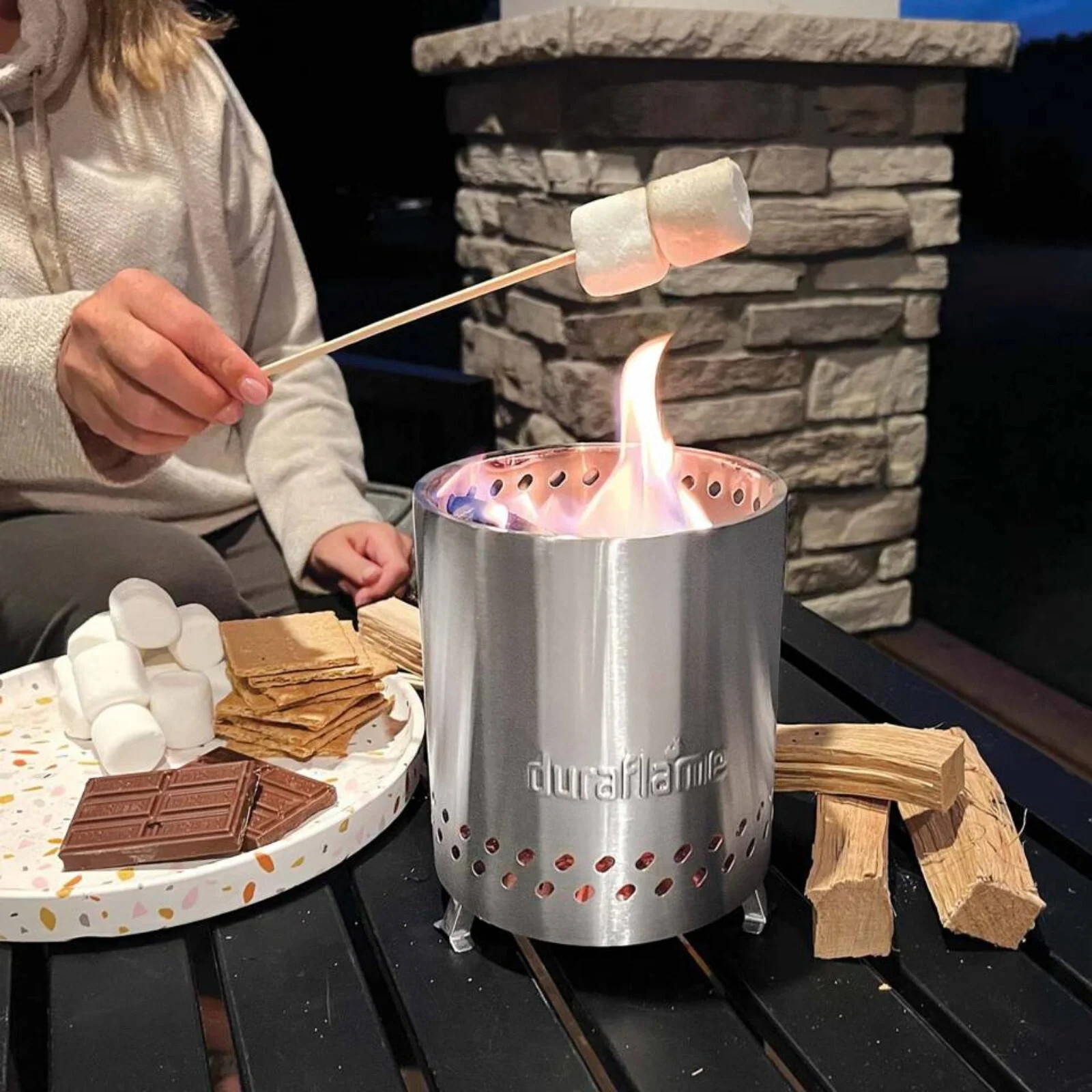 Tabletop Fire Pit Outdoor Portable Table Top Firepit Indoor Tabletop Fireplace Bowl for Patio Bal... | Walmart (US)