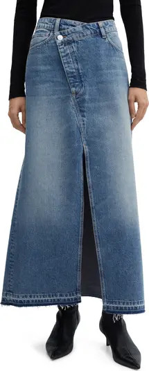 Falda Mermaid Denim Maxi Skirt | Nordstrom