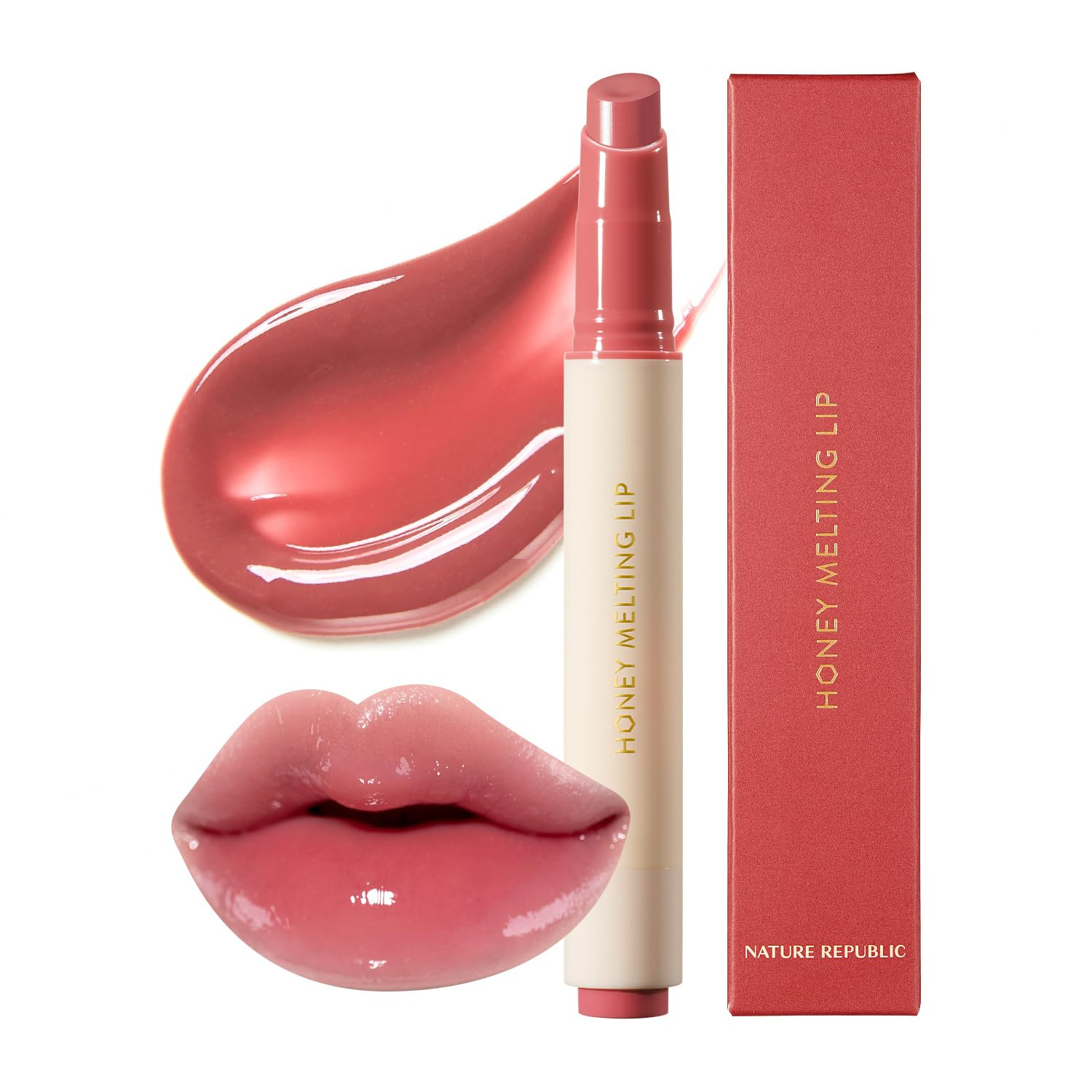 Nature Republic HONEY MELTING LIP (07 LYCHEE) SOFT LIP STICK, Hydrating Gloss, Moisturizing balms... | Amazon (US)