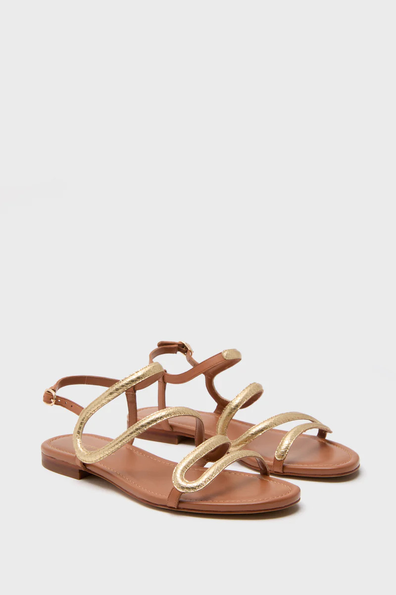 Champagne Lara Sandals | Tuckernuck (US)