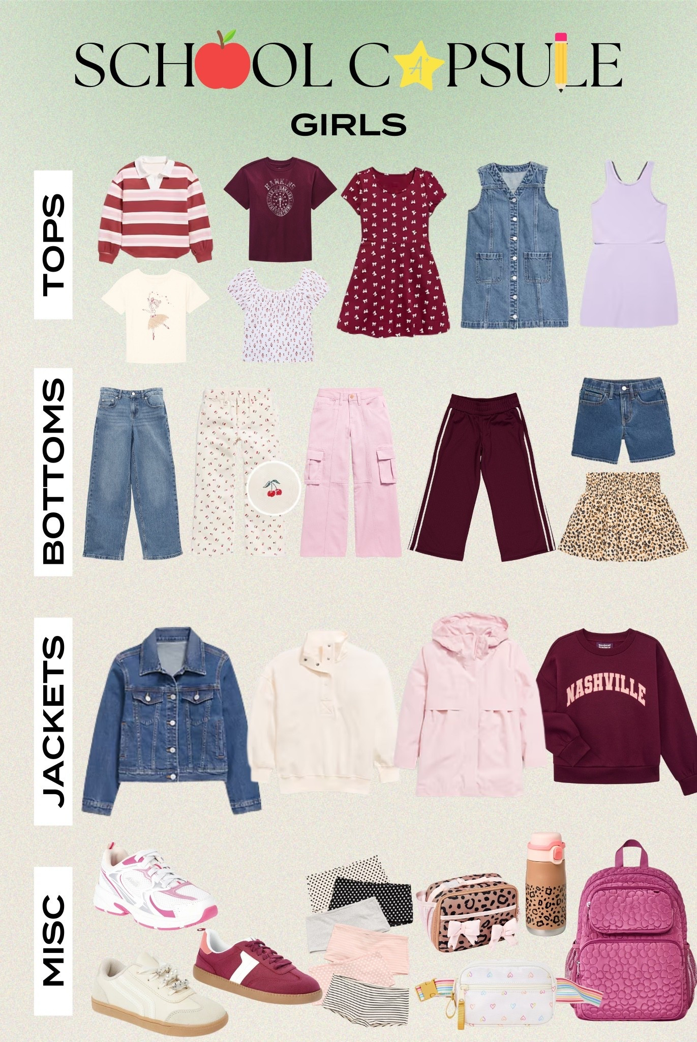 Girls school capsule 📚💕✏️

#LTKFindsUnder50 #LTKKids #LTKStyleTip