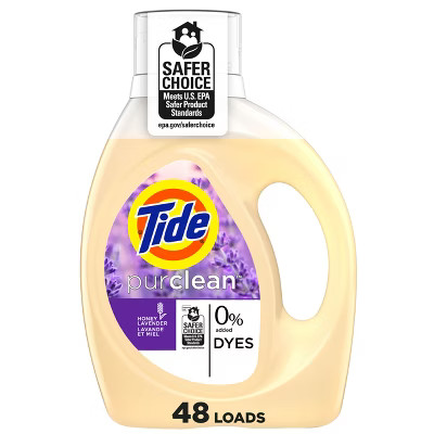 Tide Purclean Honey Lavender HE Deep Cleaning Concentrated Liquid Laundry Detergent 48 Loads - 63... | Target