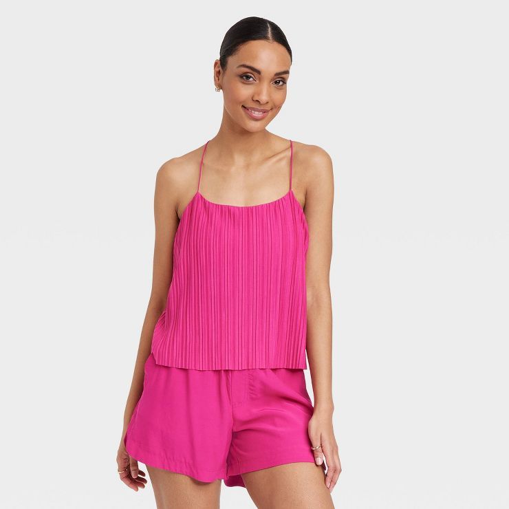 Women's Plisse Cami - A New Day™ | Target