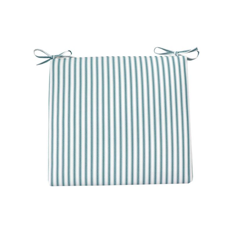 Crestwood Stripe Seat Cushion DuraSeason Fabric™ Turquoise - Threshold™ | Target
