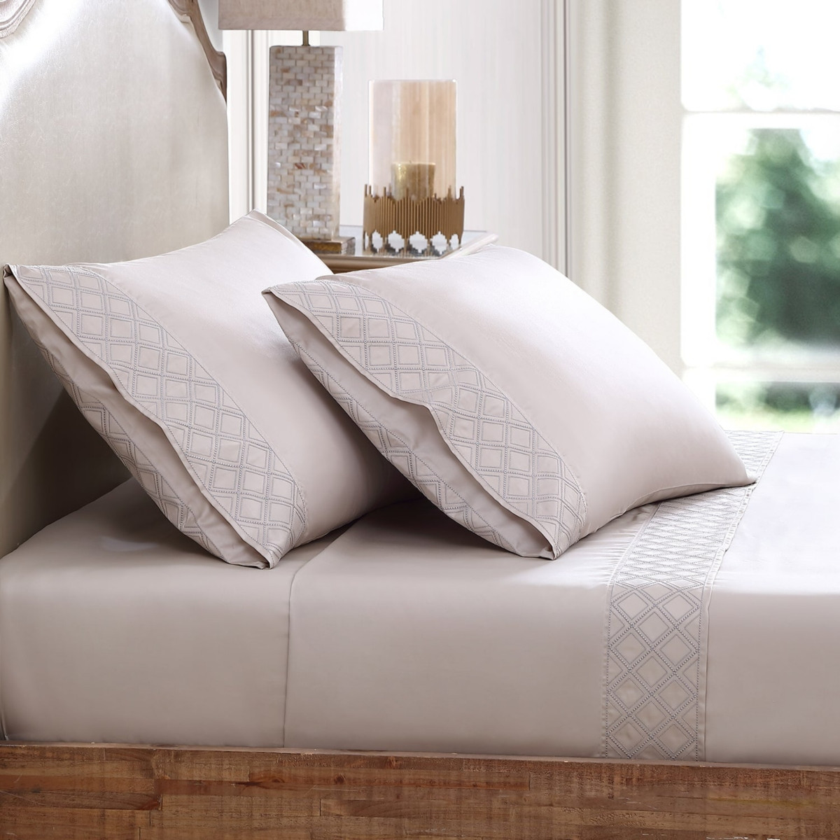 Hira Egyptian Cotton Sheet Set Full Size | Macys (US)