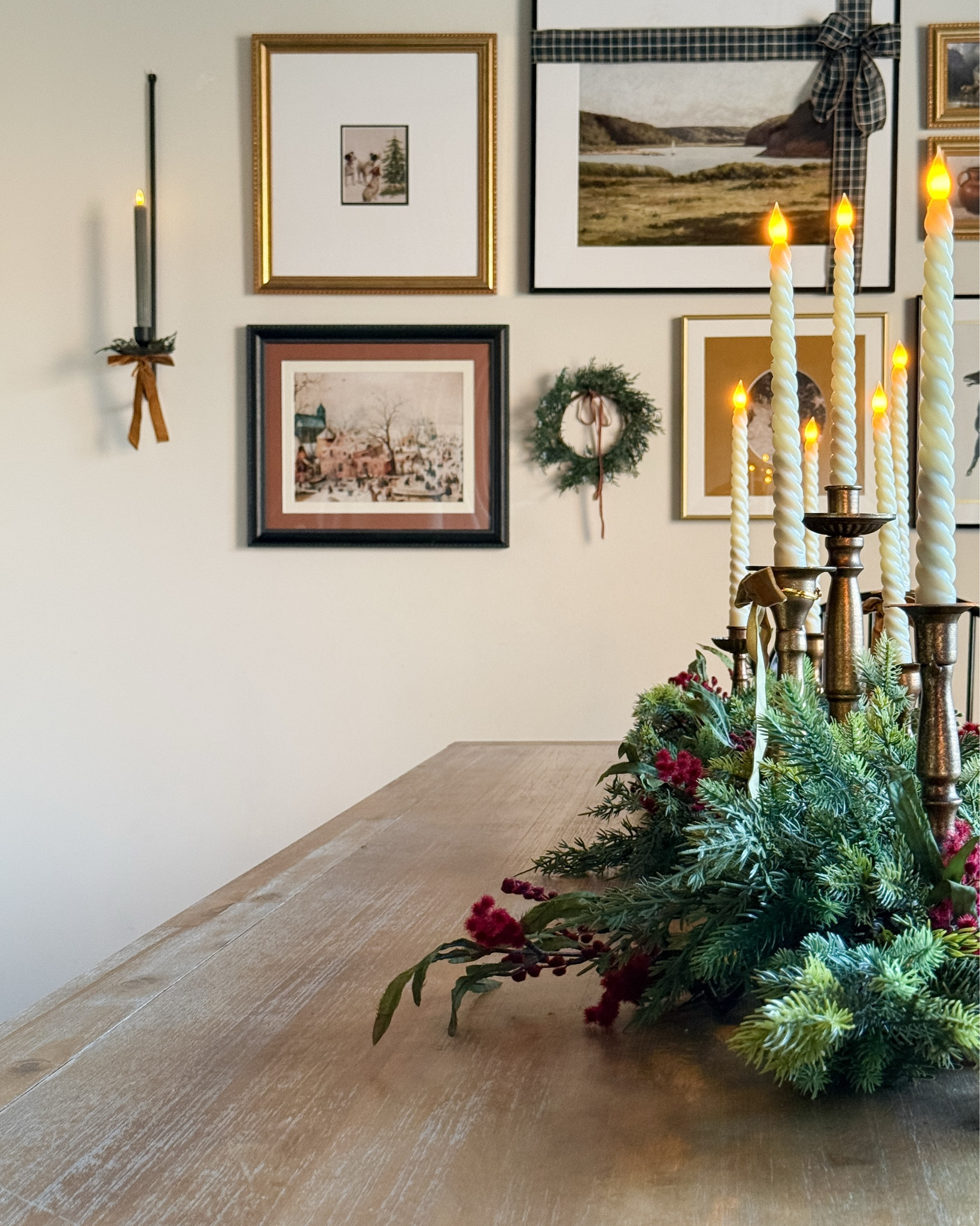 Easy switcheroo? Swap out your artwork. 

I found ALREADY PRINTED ARTWORK as a bundle and it was one of the easiest buys and updates ever. It also makes a big difference in the mood you set for the holidays with the details. 🎄 







#LTKFindsUnder50 #LTKHoliday #LTKHome