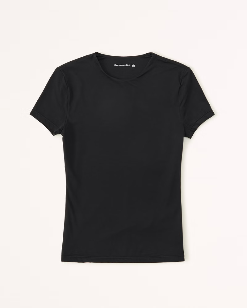 Soft Matte Seamless Tuckable Baby Tee | Abercrombie & Fitch (US)