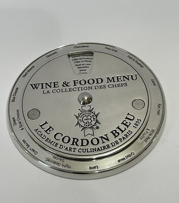 VNT Le Cordon Blue Paris Culinary Academy Meat Wine Menu Medal Plaque Education | eBay US