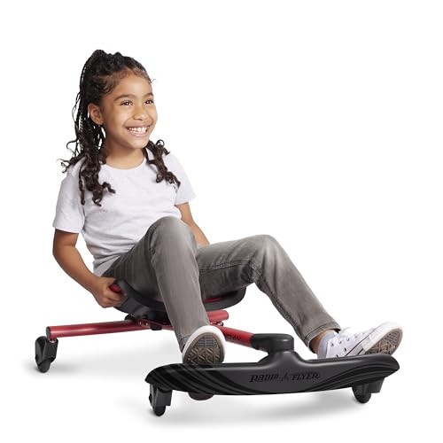 Radio Flyer Stingray Fun Drifting Ride-On Scooter for Kids Ages 3-8, 360° Spin Out Action, Adjustable Seat for Growing Children, Outdoor Toy | Amazon (US)