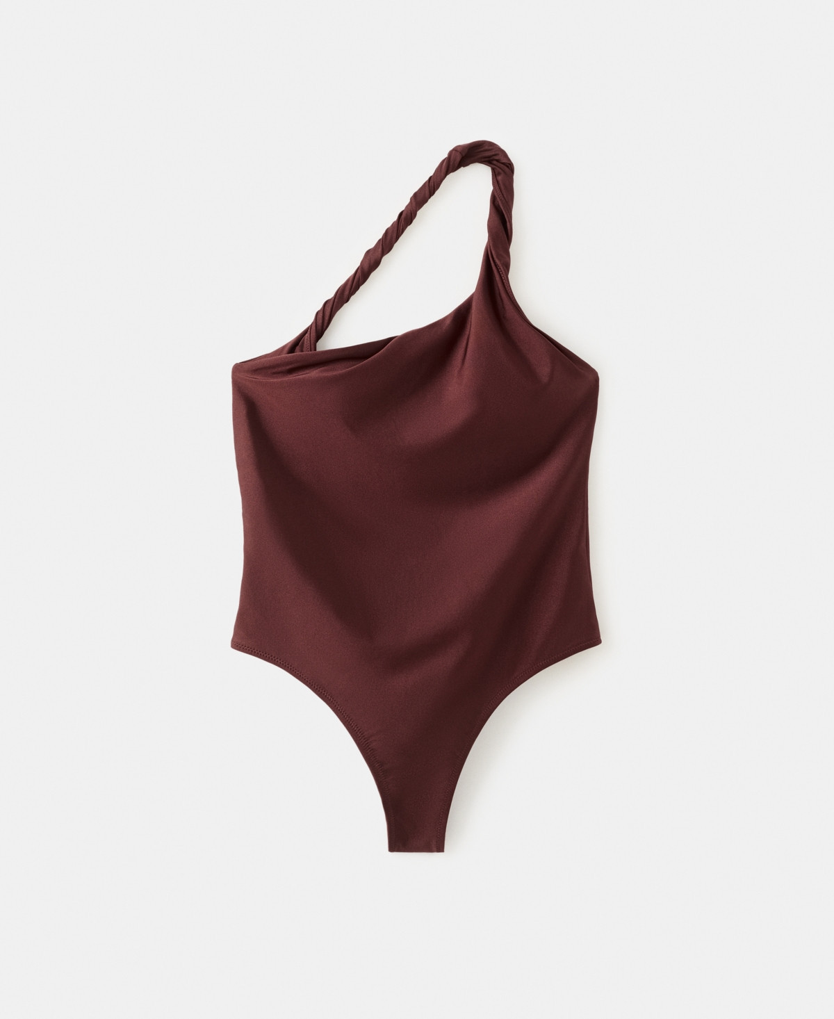 Mango Women's Asymmetric Swimsuit - Wine | Macy's