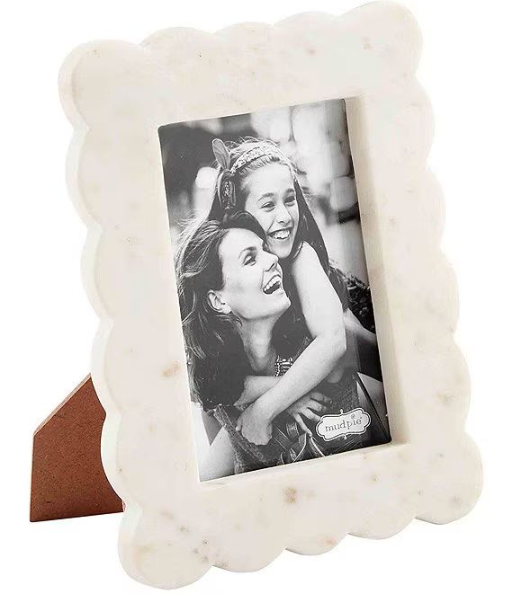 Happy Everything Small Scalloped Marble 4x7 Picture Frame | Dillard's